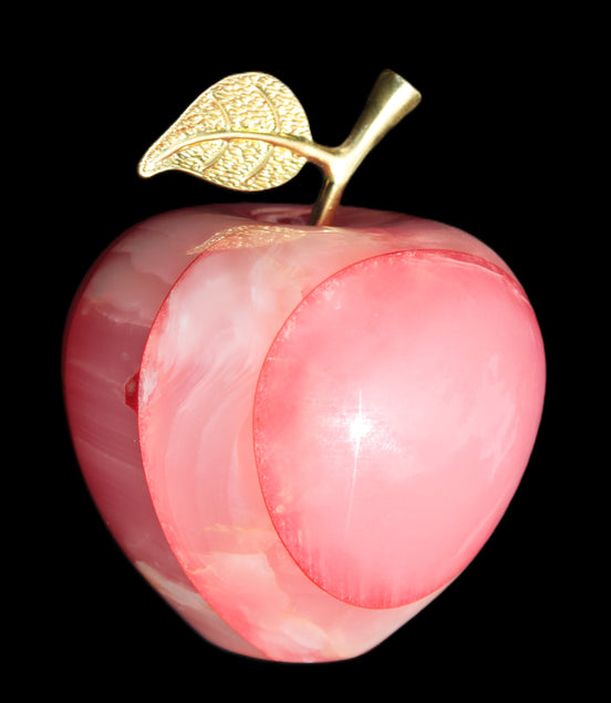 Afghan Jade Onyx hand-carved Apple 71*85mm 559g Rocks and Things