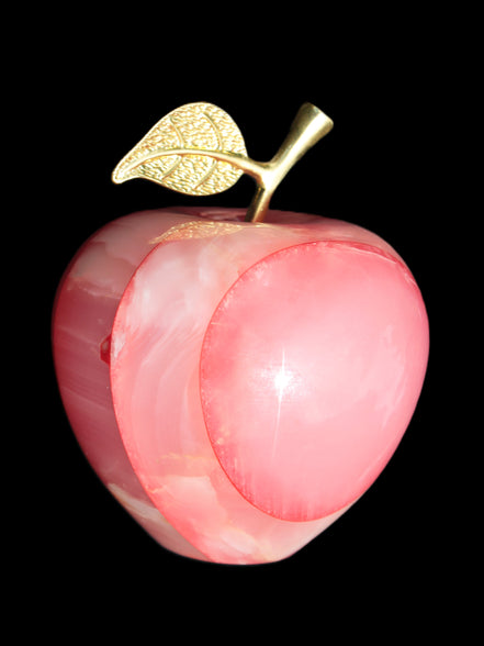 Afghan Jade Onyx hand-carved Apple 71*85mm 559g Rocks and Things