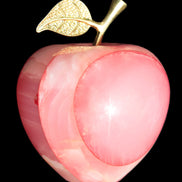 Afghan Jade Onyx hand-carved Apple 71*85mm 559g Rocks and Things