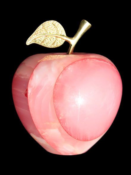 Afghan Jade Onyx hand-carved Apple 71*85mm 559g Rocks and Things