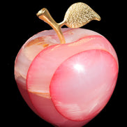 Afghan Jade Onyx hand-carved Apple 71*85mm 559g Rocks and Things