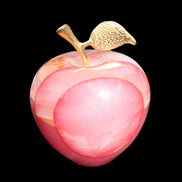 Afghan Jade Onyx hand-carved Apple 71*85mm 559g Rocks and Things