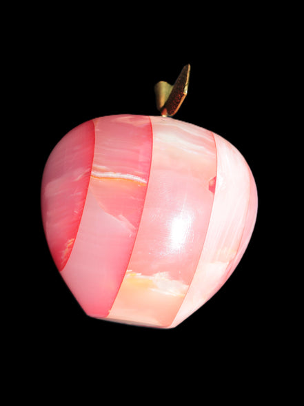 Afghan Jade Onyx hand-carved Apple 71*85mm 559g Rocks and Things