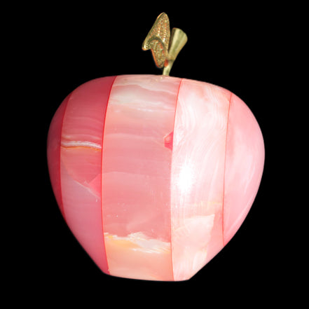 Afghan Jade Onyx hand-carved Apple 71*85mm 559g Rocks and Things