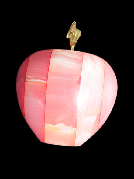 Afghan Jade Onyx hand-carved Apple 71*85mm 559g Rocks and Things