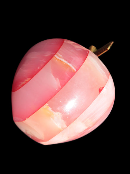 Afghan Jade Onyx hand-carved Apple 71*85mm 559g Rocks and Things