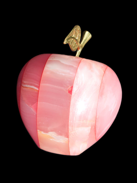 Afghan Jade Onyx hand-carved Apple 71*85mm 559g Rocks and Things
