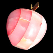 Afghan Jade Onyx hand-carved Apple 71*85mm 559g Rocks and Things