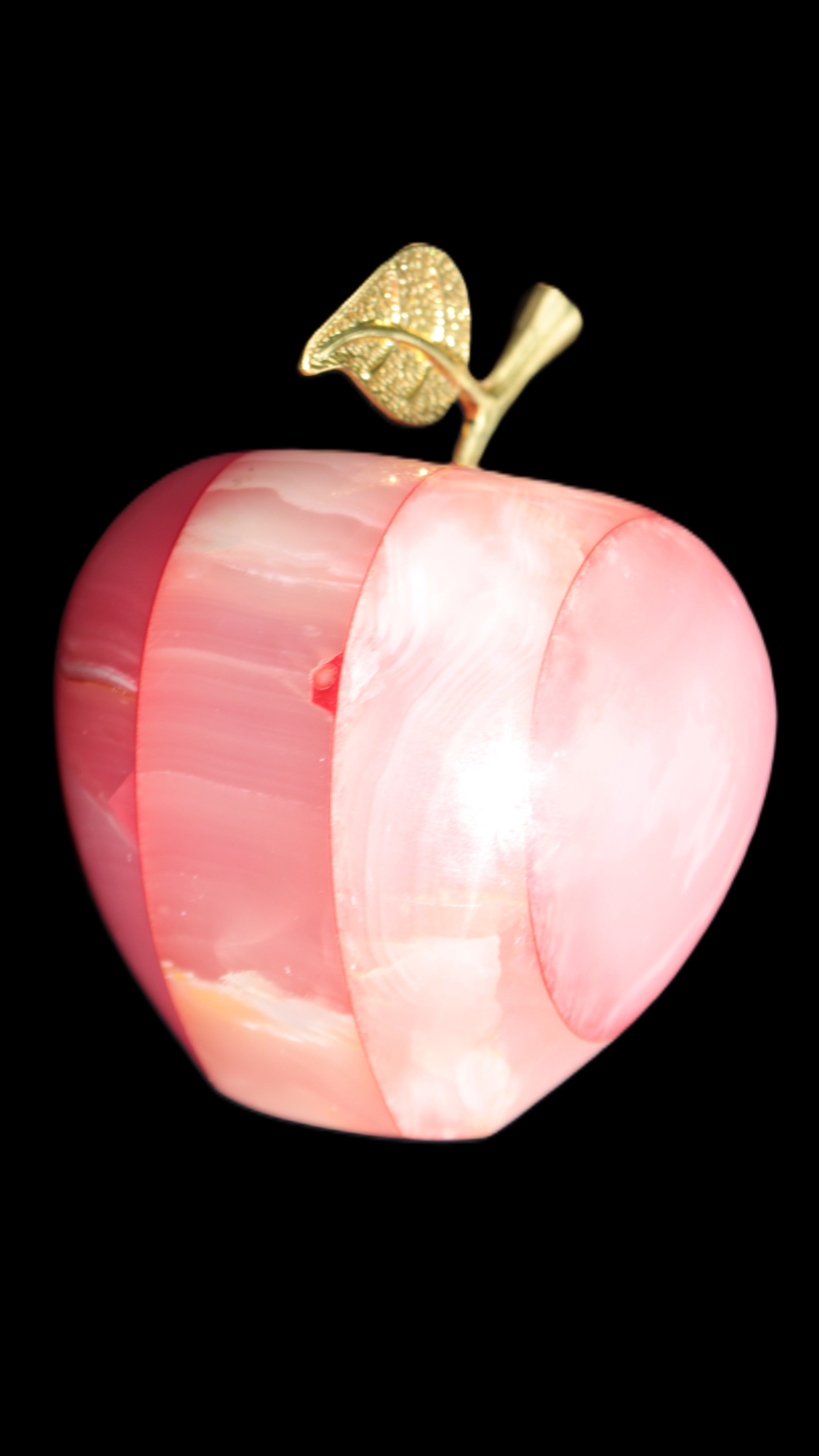 Afghan Jade Onyx hand-carved Apple 71*85mm 559g Rocks and Things