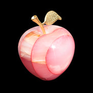 Afghan Jade Onyx hand-carved Apple 71*85mm 559g Rocks and Things