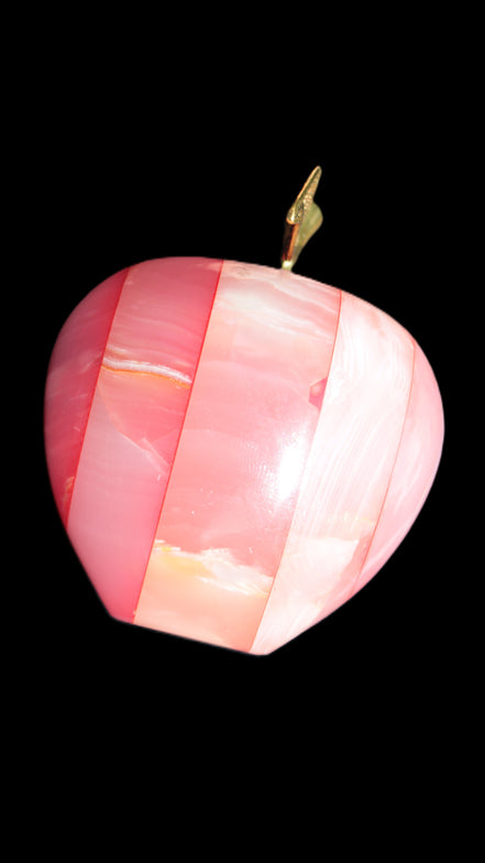 Afghan Jade Onyx hand-carved Apple 71*85mm 559g Rocks and Things