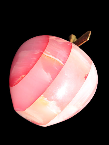 Afghan Jade Onyx hand-carved Apple 71*85mm 559g Rocks and Things