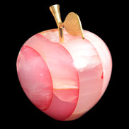 Afghan Jade Onyx hand-carved Apple 71*85mm 559g Rocks and Things