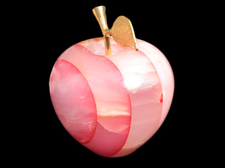 Afghan Jade Onyx hand-carved Apple 71*85mm 559g Rocks and Things