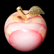 Afghan Jade Onyx hand-carved Apple 72*88mm 597g Rocks and Things Store