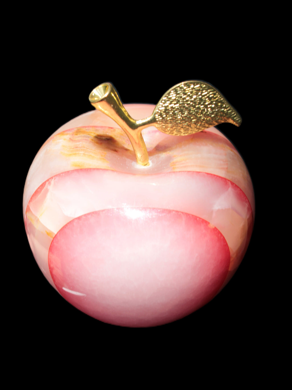 Afghan Jade Onyx hand-carved Apple 72*88mm 597g Rocks and Things Store