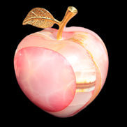 Afghan Jade Onyx hand-carved Apple 72*88mm 597g Rocks and Things Store