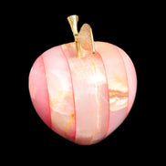 Afghan Jade Onyx hand-carved Apple 72*88mm 597g Rocks and Things Store