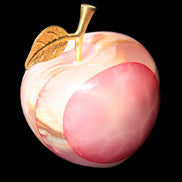 Afghan Jade Onyx hand-carved Apple 72*88mm 597g Rocks and Things Store