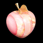 Afghan Jade Onyx hand-carved Apple 72*88mm 597g Rocks and Things Store