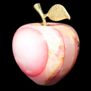 Afghan Jade Onyx hand-carved Apple 72*88mm 597g Rocks and Things Store