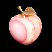 Afghan Jade Onyx hand-carved Apple 72*88mm 597g Rocks and Things Store