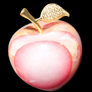 Afghan Jade Onyx hand-carved Apple 72*88mm 597g Rocks and Things Store