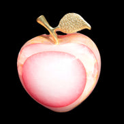 Afghan Jade Onyx hand-carved Apple 72*88mm 597g Rocks and Things Store