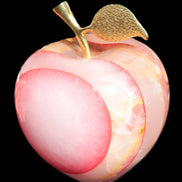 Afghan Jade Onyx hand-carved Apple 72*88mm 597g Rocks and Things Store