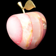 Afghan Jade Onyx hand-carved Apple 72*88mm 597g Rocks and Things Store