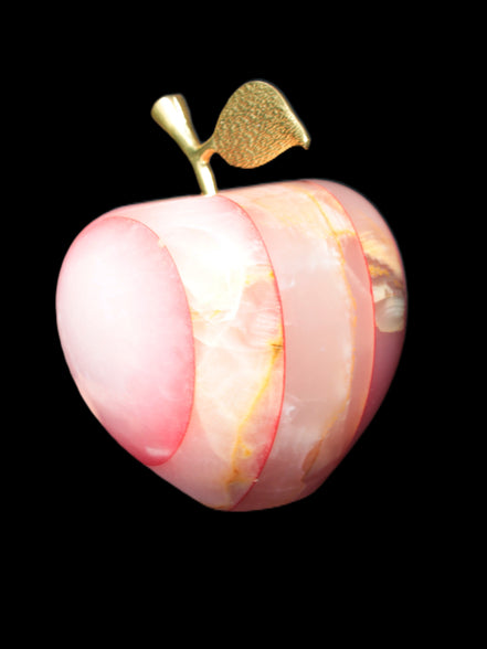 Afghan Jade Onyx hand-carved Apple 72*88mm 597g Rocks and Things Store