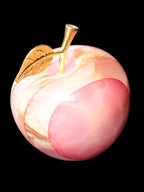 Afghan Jade Onyx hand-carved Apple 72*88mm 597g Rocks and Things Store