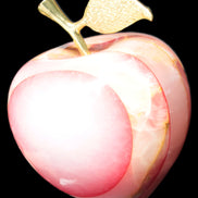 Afghan Jade Onyx hand-carved Apple 72*88mm 597g Rocks and Things Store