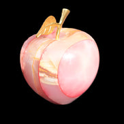 Afghan Jade Onyx hand-carved Apple 72*88mm 597g Rocks and Things Store