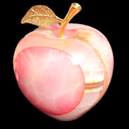 Afghan Jade Onyx hand-carved Apple 72*88mm 597g Rocks and Things Store