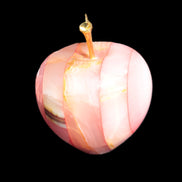 Afghan Jade Onyx hand-carved Apple 72*88mm 597g Rocks and Things Store