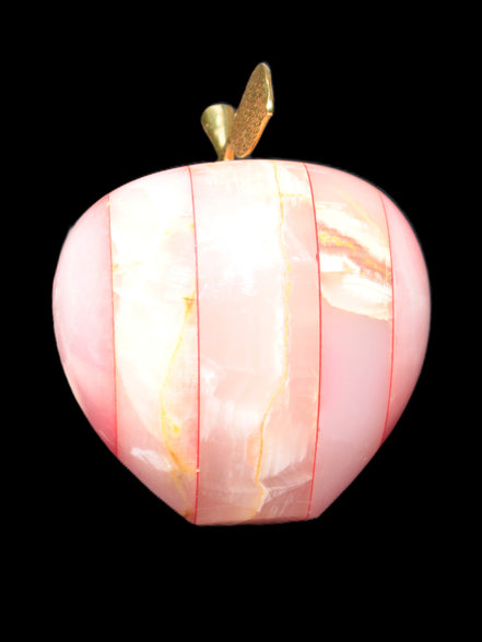 Afghan Jade Onyx hand-carved Apple 72*88mm 597g Rocks and Things Store