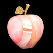 Afghan Jade Onyx hand-carved Apple 72*88mm 597g Rocks and Things Store