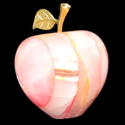 Afghan Jade Onyx hand-carved Apple 72*88mm 597g Rocks and Things Store