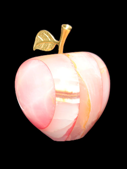 Afghan Jade Onyx hand-carved Apple 72*88mm 597g Rocks and Things Store