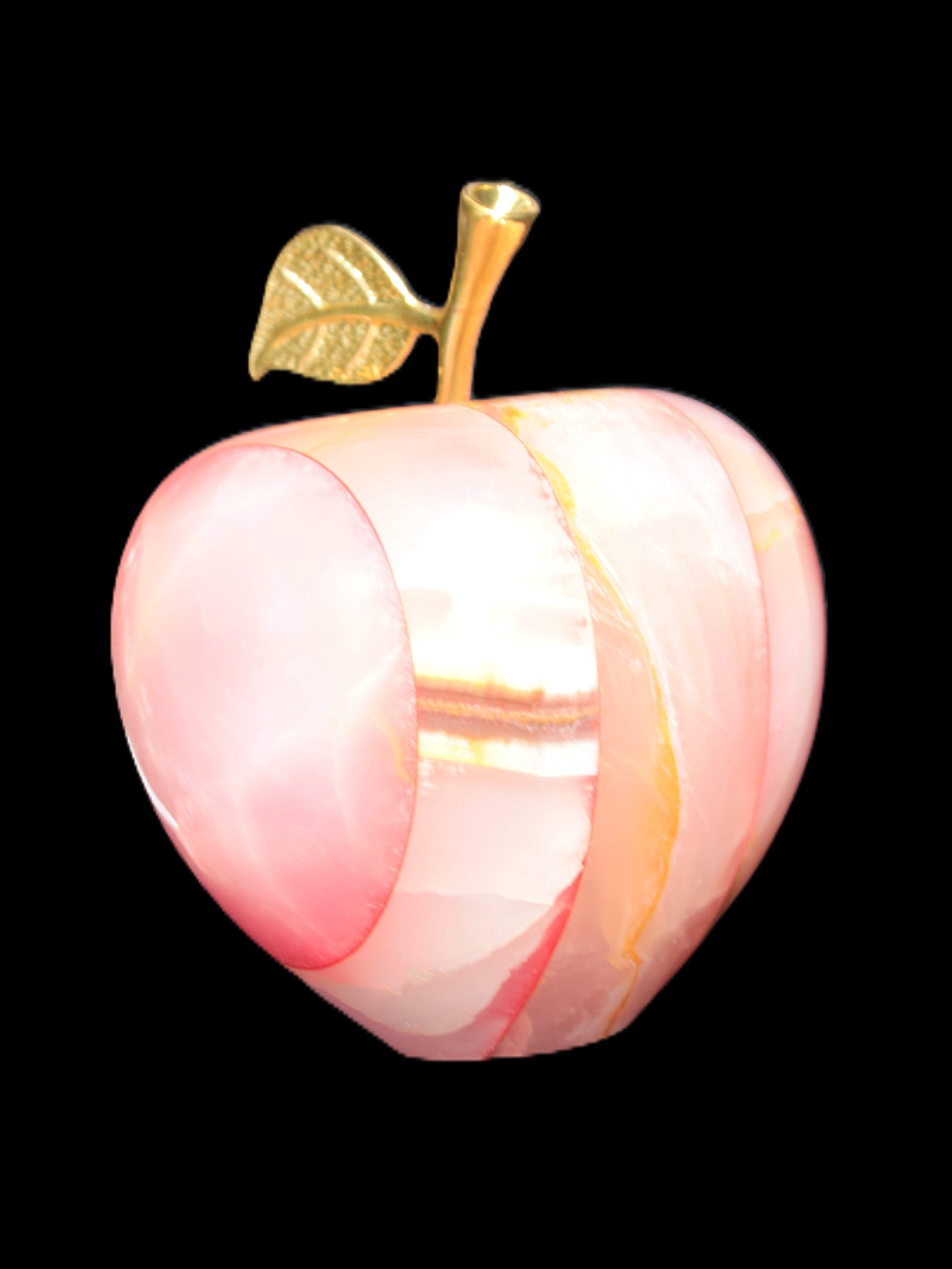 Afghan Jade Onyx hand-carved Apple 72*88mm 597g Rocks and Things Store