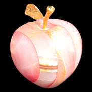 Afghan Jade Onyx hand-carved Apple 72*88mm 597g Rocks and Things Store