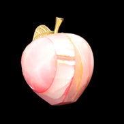 Afghan Jade Onyx hand-carved Apple 72*88mm 597g Rocks and Things Store