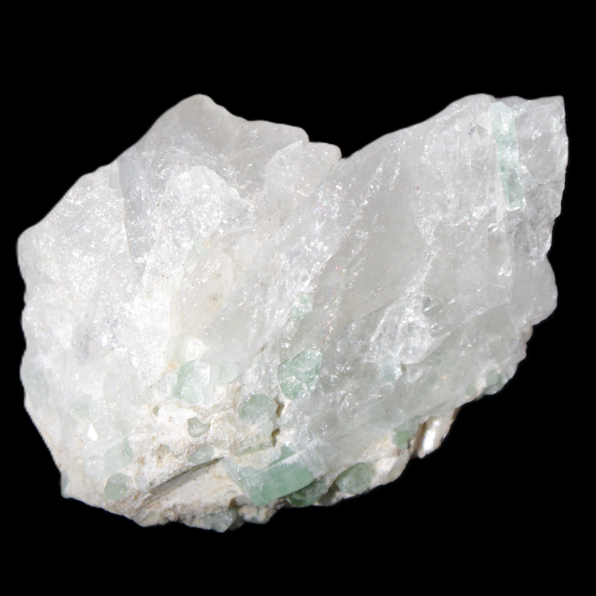 Green Tourmaline in Quartz 90.8g Rocks and Things Store