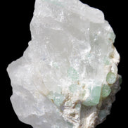 Green Tourmaline on Quartz from Skardu, Pakistan 63*24*43mm 90.8g in sunlight - Rocks and Things Store