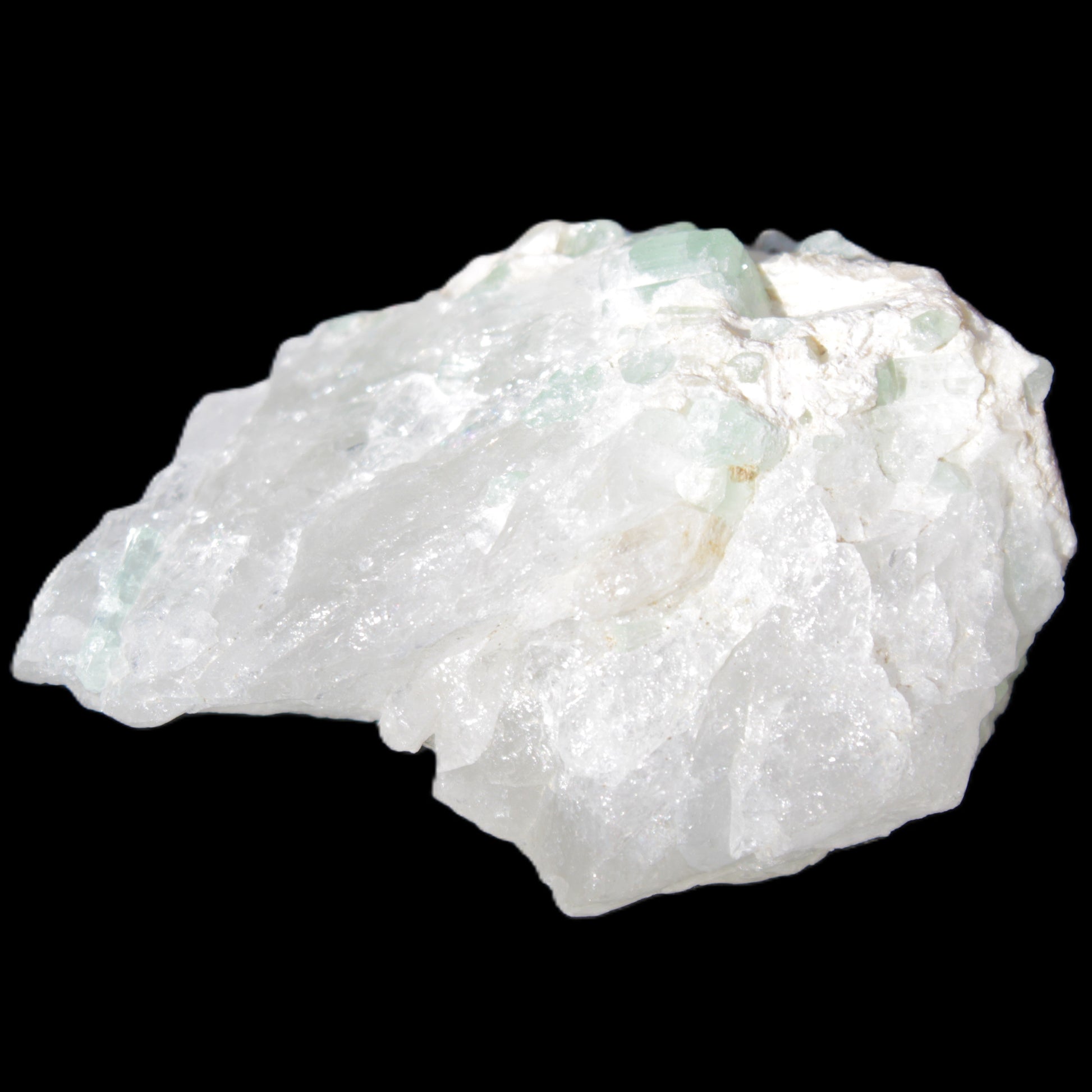 Green Tourmaline in Quartz 90.8g Rocks and Things Store