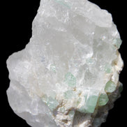 Green Tourmaline on Quartz from Skardu, Pakistan 63*24*43mm 90.8g in sunlight - Rocks and Things Store