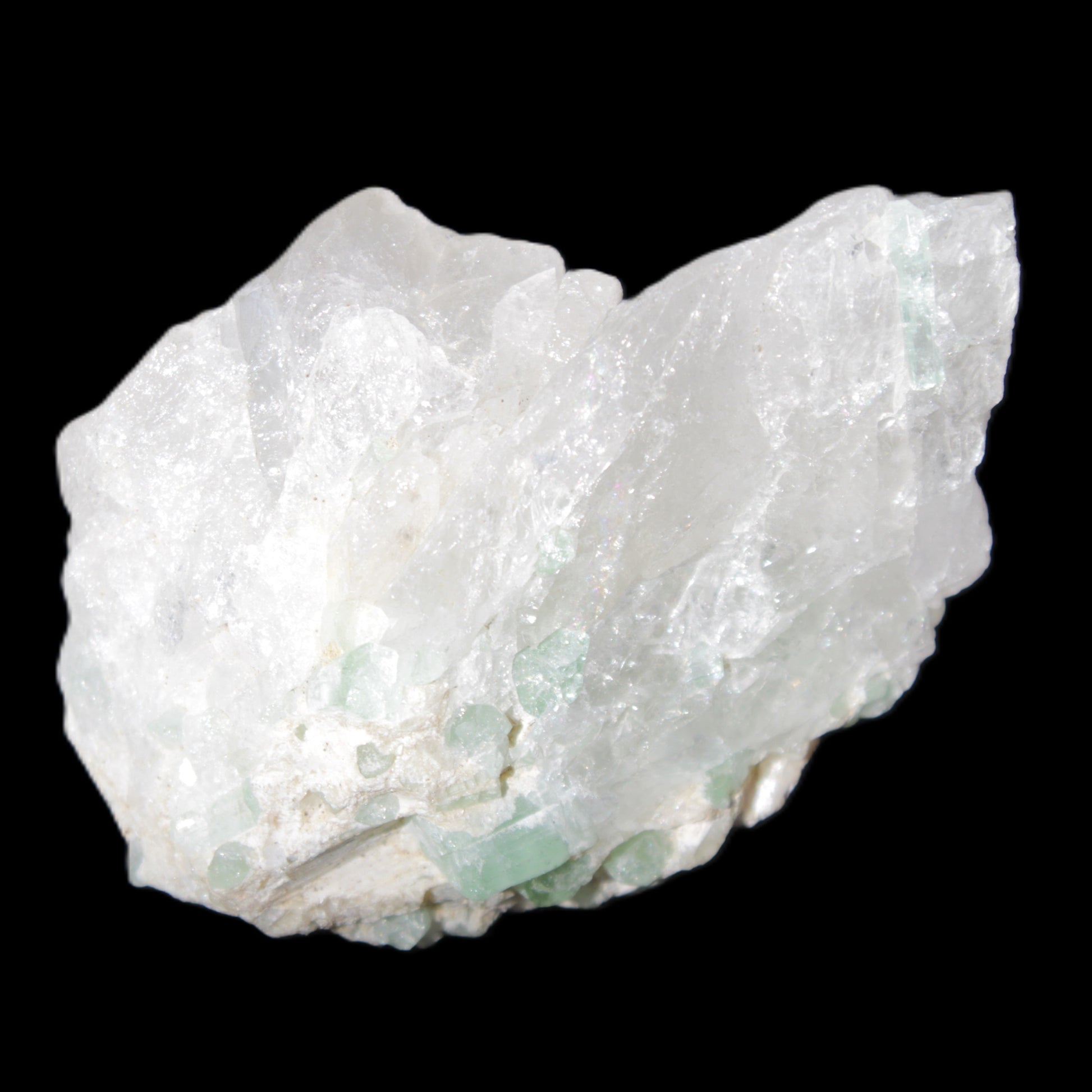 Green Tourmaline in Quartz 90.8g Rocks and Things Store