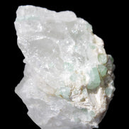 Green Tourmaline on Quartz from Skardu, Pakistan 63*24*43mm 90.8g in sunlight - Rocks and Things Store