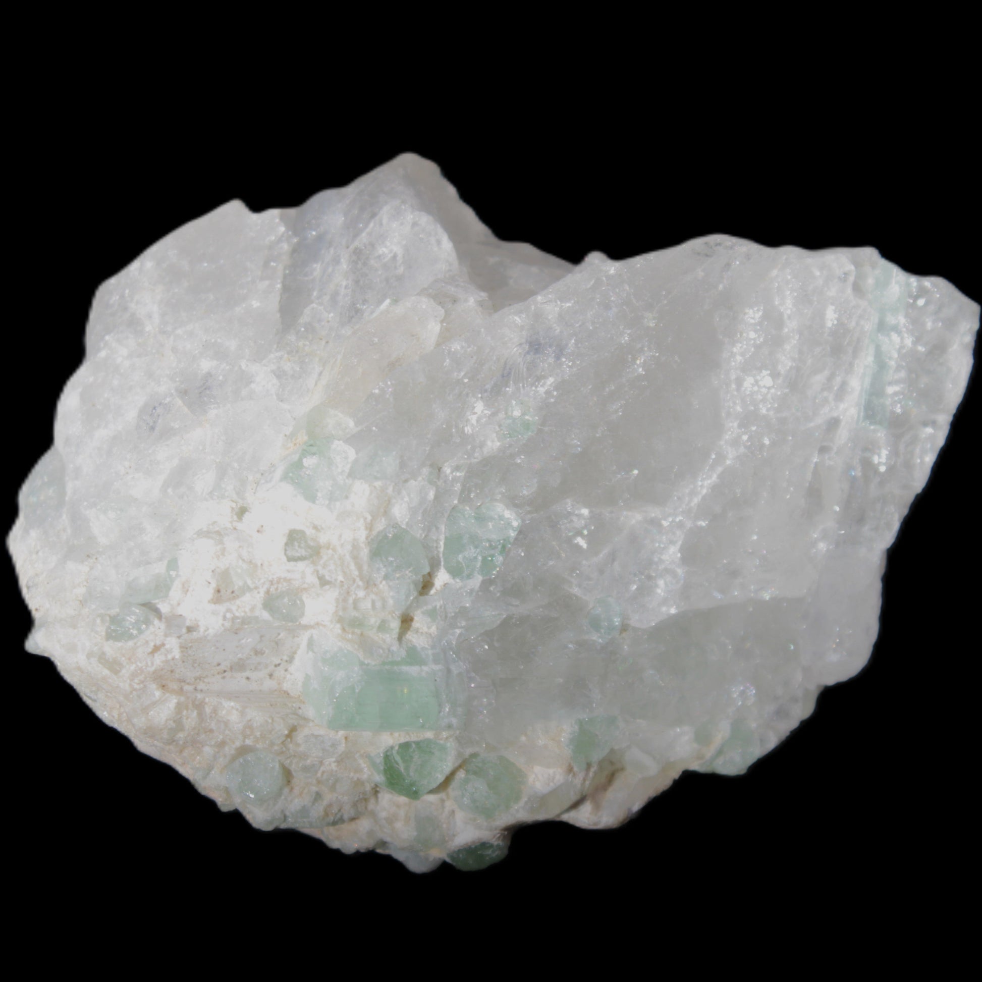 Green Tourmaline in Quartz 90.8g Rocks and Things Store